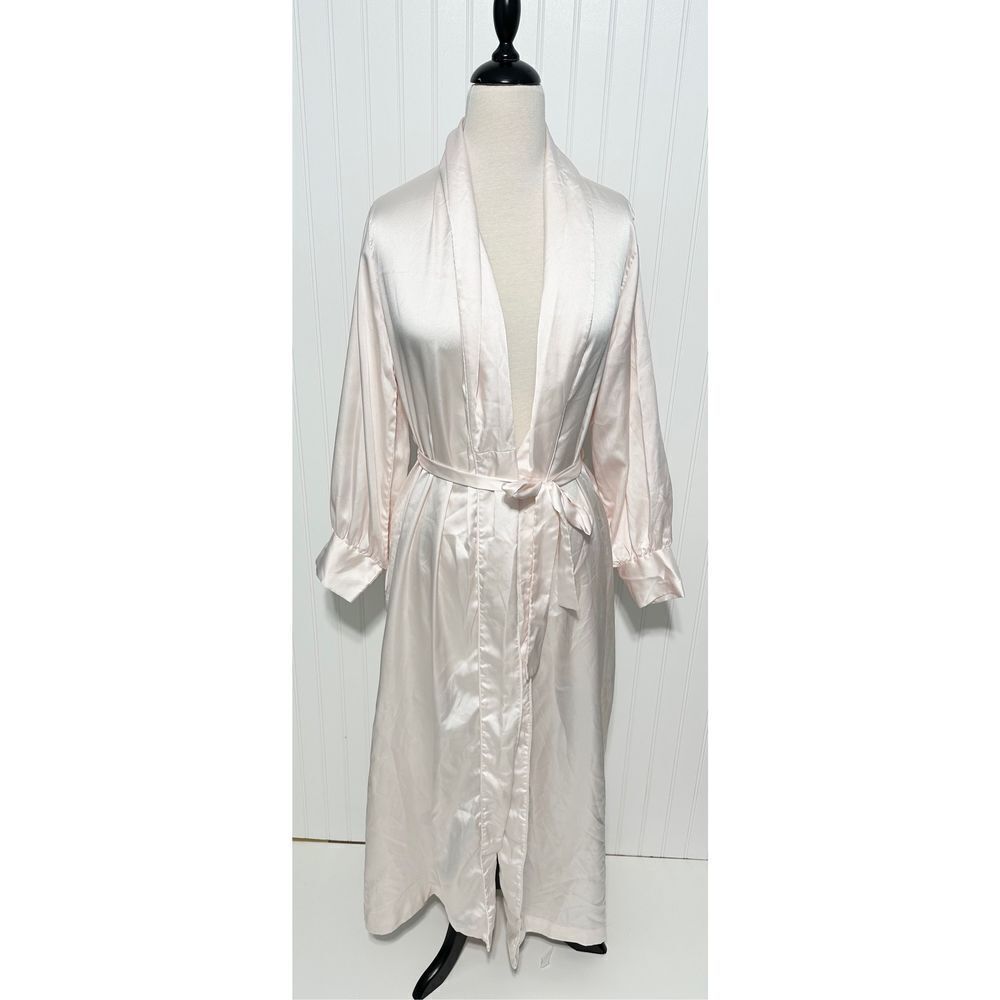Bert Yelin For Iris Vintage‎ Long Sleeve Collar Sleeping Robe Pink ILGWU Small